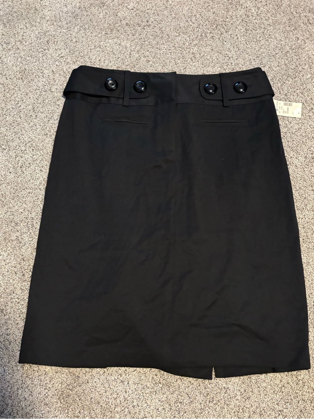 Maurices Black Button-Waist Pencil Skirt